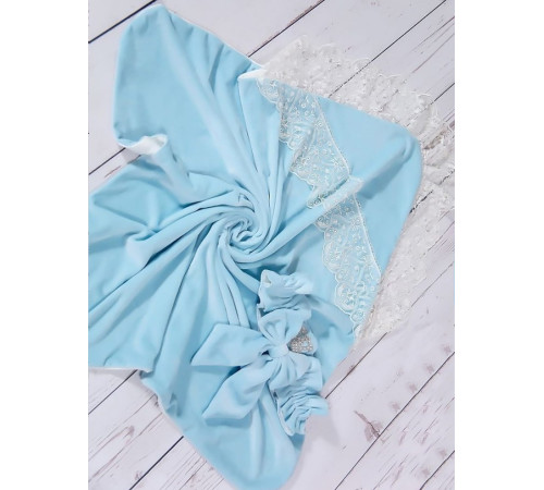 Плед на выписку Королевский голубой