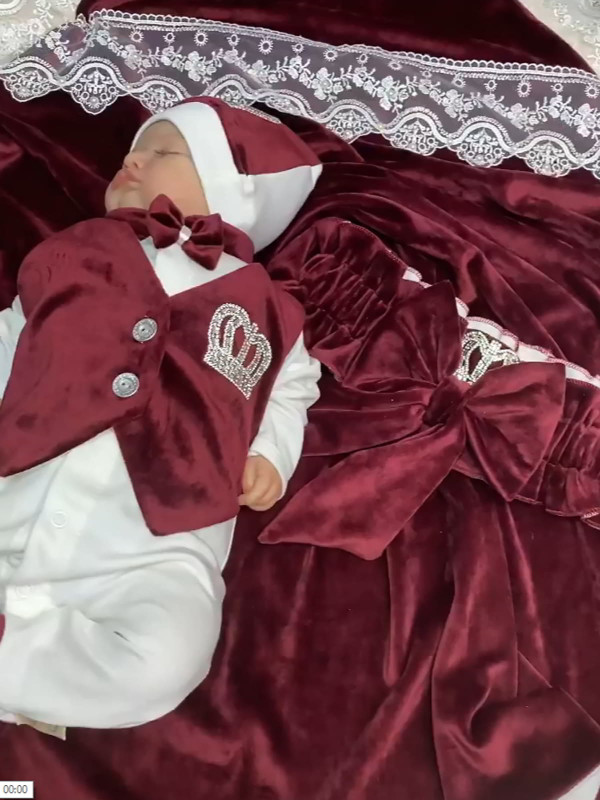 Летний комплект Королевский-Джентльмен бордовый