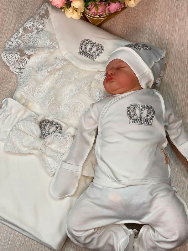 Летний комплект Марин Блю Корона молочный