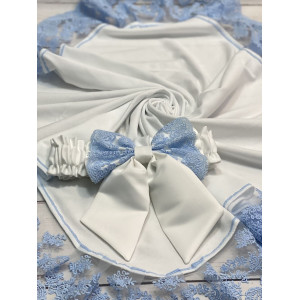 Летний комплект на выписку Марин Блю Джентльмен голубой