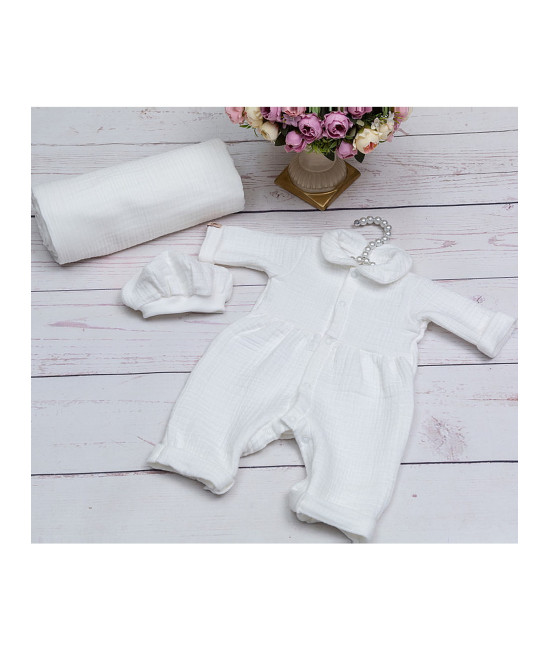 Летний комплект на выписку Итан белый