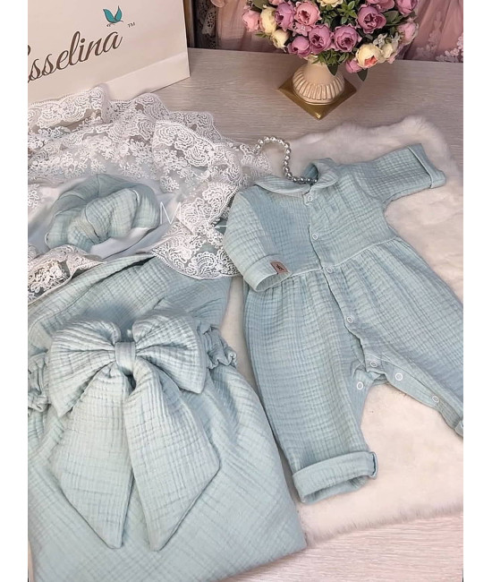 Летний комплект на выписку Мару тиффани