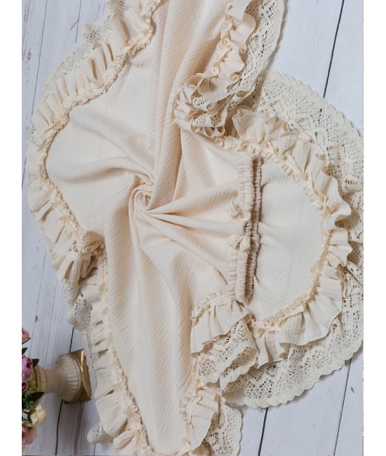 Летний комплект на выписку Мелисса крем