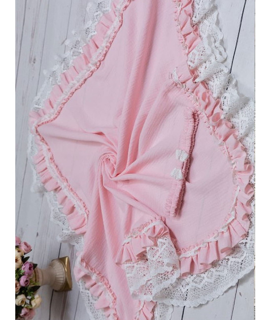 Летний комплект на выписку Мелисса розовый