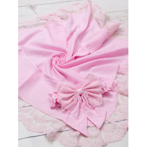 Летний комплект на выписку Амаль розовый