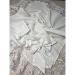 Летний комплект на выписку Амаль Кристи молочный