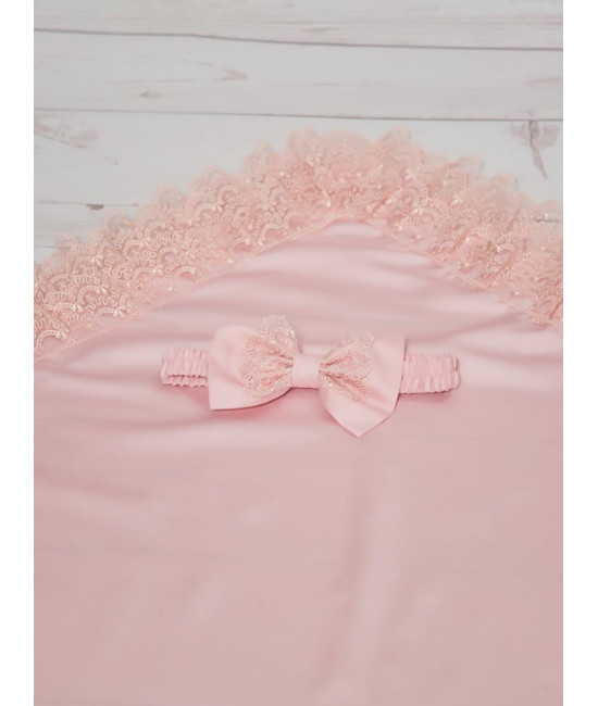 Вязаный комплект Пахлава пудра