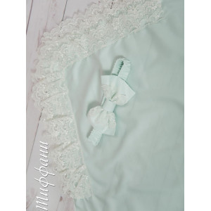 Уголок на выписку с поясом Бант тиффани