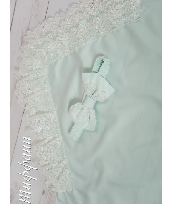 Уголок на выписку с поясом Бант тиффани