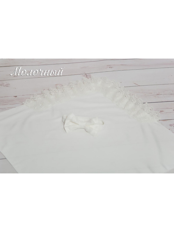 Вязаный комплект Пахлава молочный