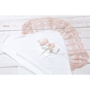 Уголок на выписку Буше молочный-персик