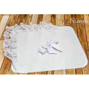 Летний вязаный комплект Рис Корона ярко-синий