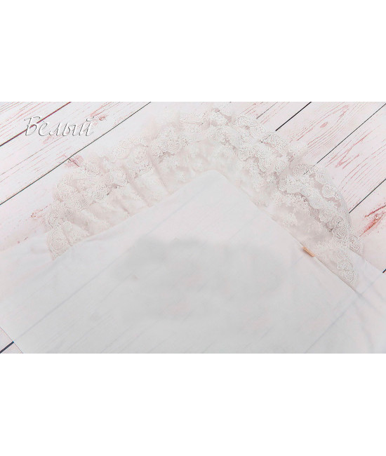 Летний вязаный комплект Капелька-Кружево молочный