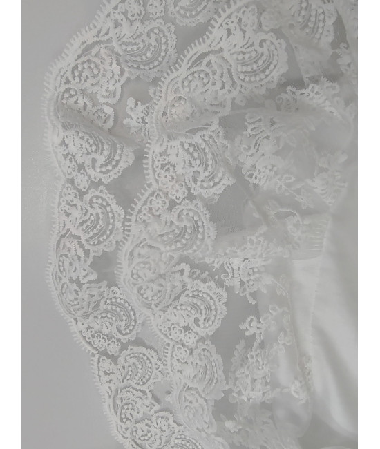 Уголок на выписку с поясом Марин молочный