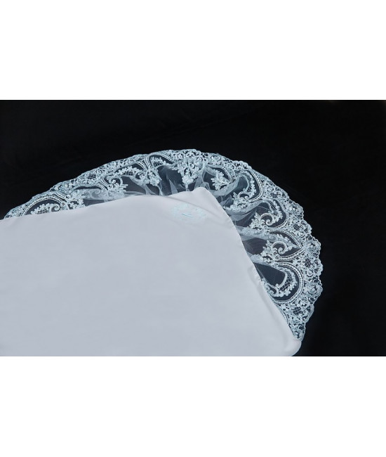 Уголок на выписку Роскошь молочный-аквамарин