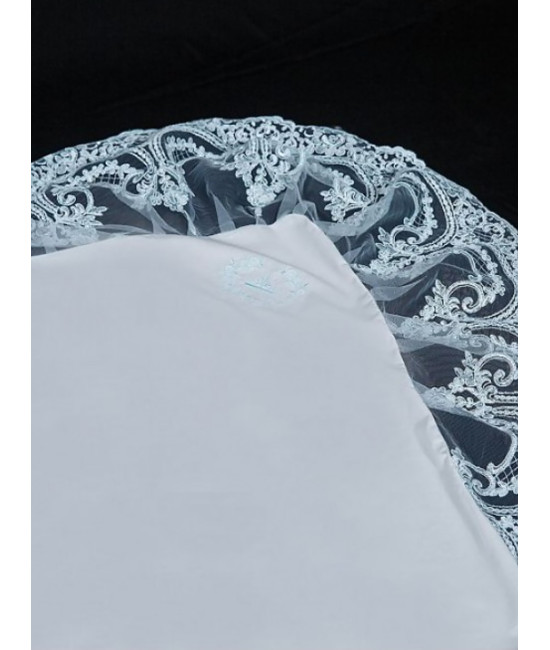 Уголок на выписку Роскошь молочный-аквамарин