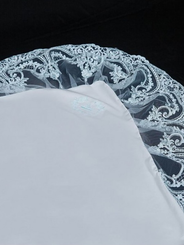 Уголок на выписку Роскошь молочный-аквамарин