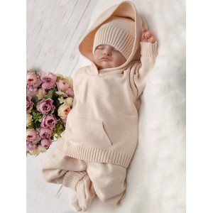 Вязаный набор Худи крем-брюле