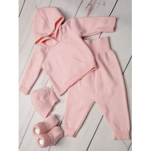 Вязаный набор Худи персиковый