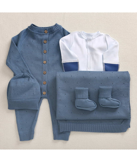 Летний вязаный комплект Капелька парламент