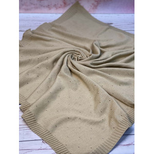 Вязаный плед Капелька какао