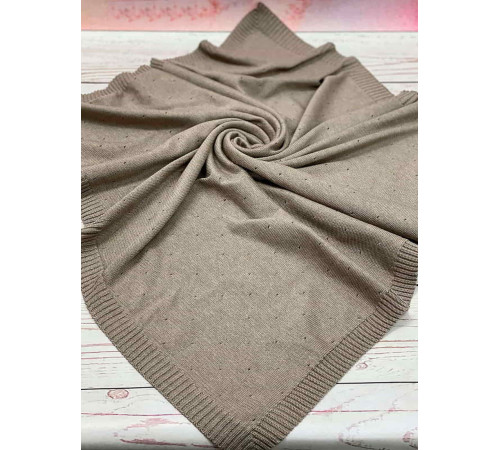 Вязаный плед Капелька кофе