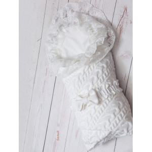 Летний вязаный комплект Коса-Маримар белый