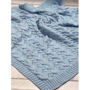 Комплект на выписку Пуф-Рози голубой