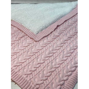 Комплект на выписку Пуф-Рози латте-розовый