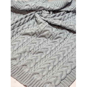 Комплект на выписку Пуф-Косички парламент-серый