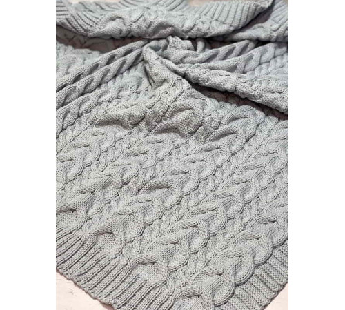 Комплект на выписку Пуф-Косички парламент-серый