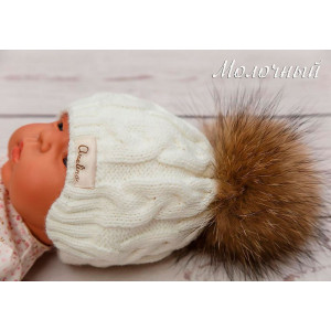 Комплект на выписку Пуф-Косички оливковый-молочный