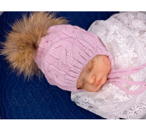 Демисезонный комплект на выписку Рози-Мишка пудра