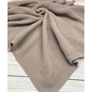 Вязаный плед Кукуруза какао