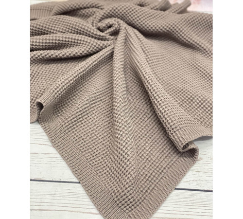 Вязаный плед Кукуруза какао