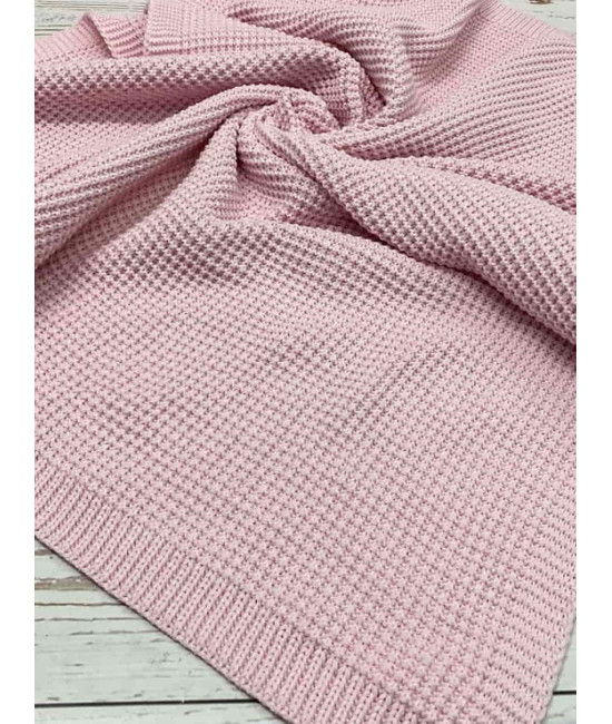 Вязаный плед Кукуруза пудра