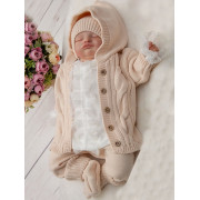 Вязаный костюм Лали крем-брюле