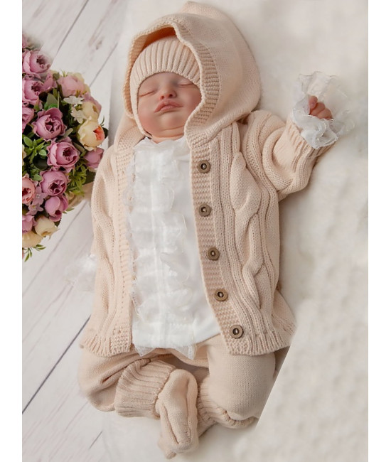 Вязаный костюм Лали крем-брюле