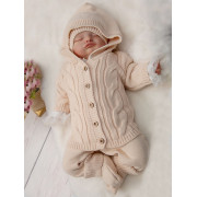 Вязаный костюм Лали крем-брюле