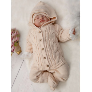 Вязаный костюм Лали крем-брюле