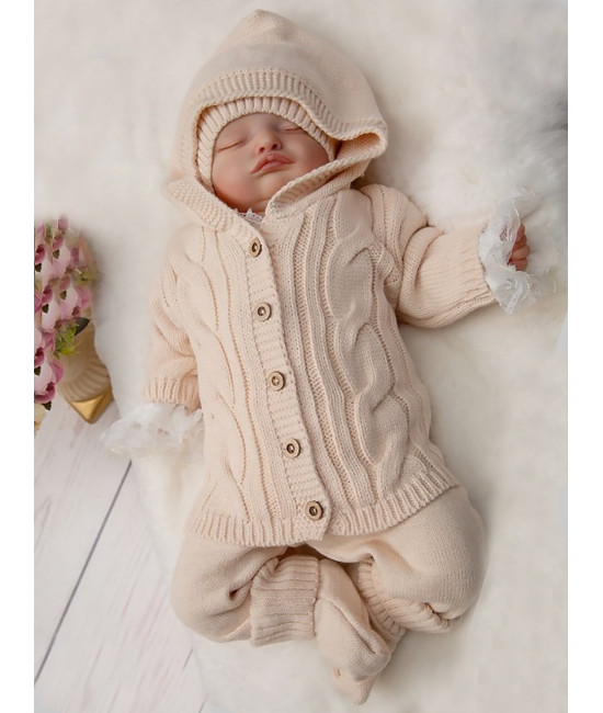 Вязаный костюм Лали крем-брюле