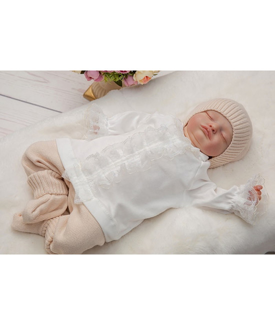 Вязаный костюм Лали крем-брюле