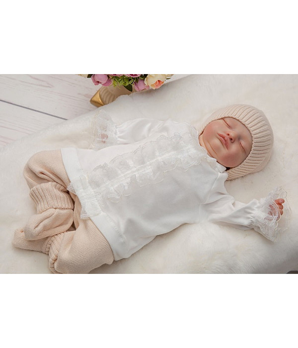 Вязаный костюм Лали крем-брюле