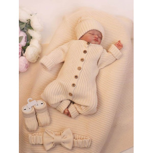 Комплект на выписку для новорожденного Лилу крем-брюле