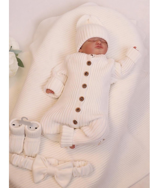 Комплект на выписку для новорожденного Лилу молочный