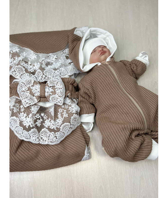 Летний комплект на выписку Лотос какао