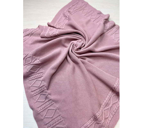 Вязаный плед Люпин пудра