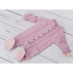 Демисезонный комплект на выписку Рози 1 пудра