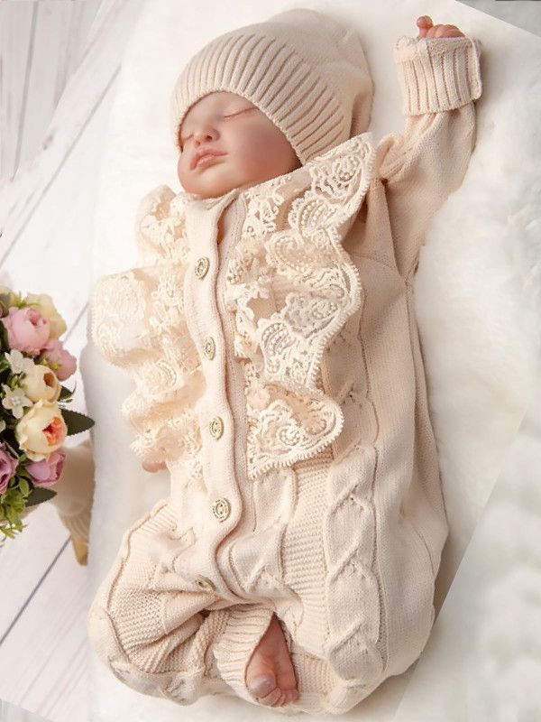 Вязаный комбинезон Марфин крем-брюле