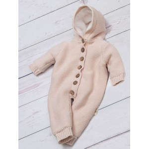 Вязаный комбинезон Мишка крем-брюле